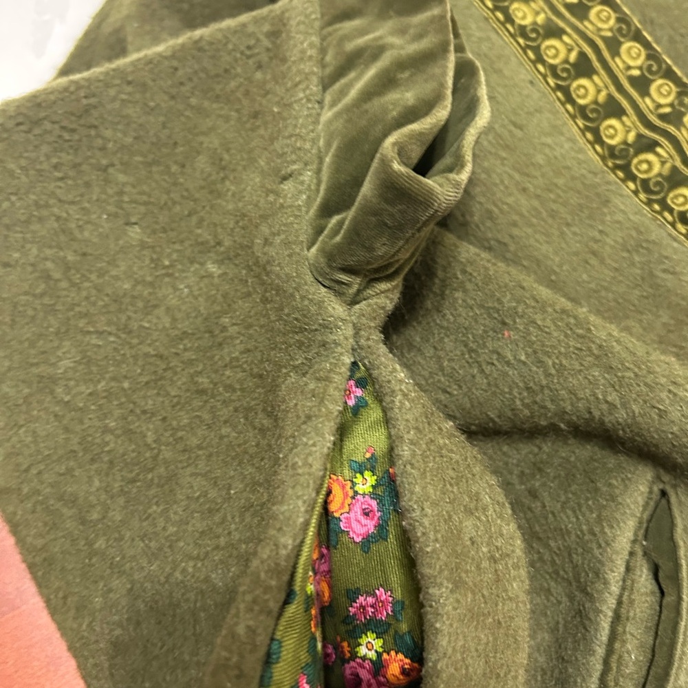 Vintage Original Alpine Loden King Ladies Cape M/L Lodencoat - Picture 8 of 13